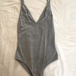 Boohoo Grey Bodysuit